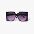 Square Oversized Mod Retro Sunglasses